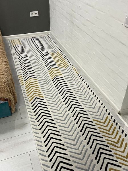 Двосторонній килим &laquo;Roud&raquo; 230х160 см AB 19 White Black фото